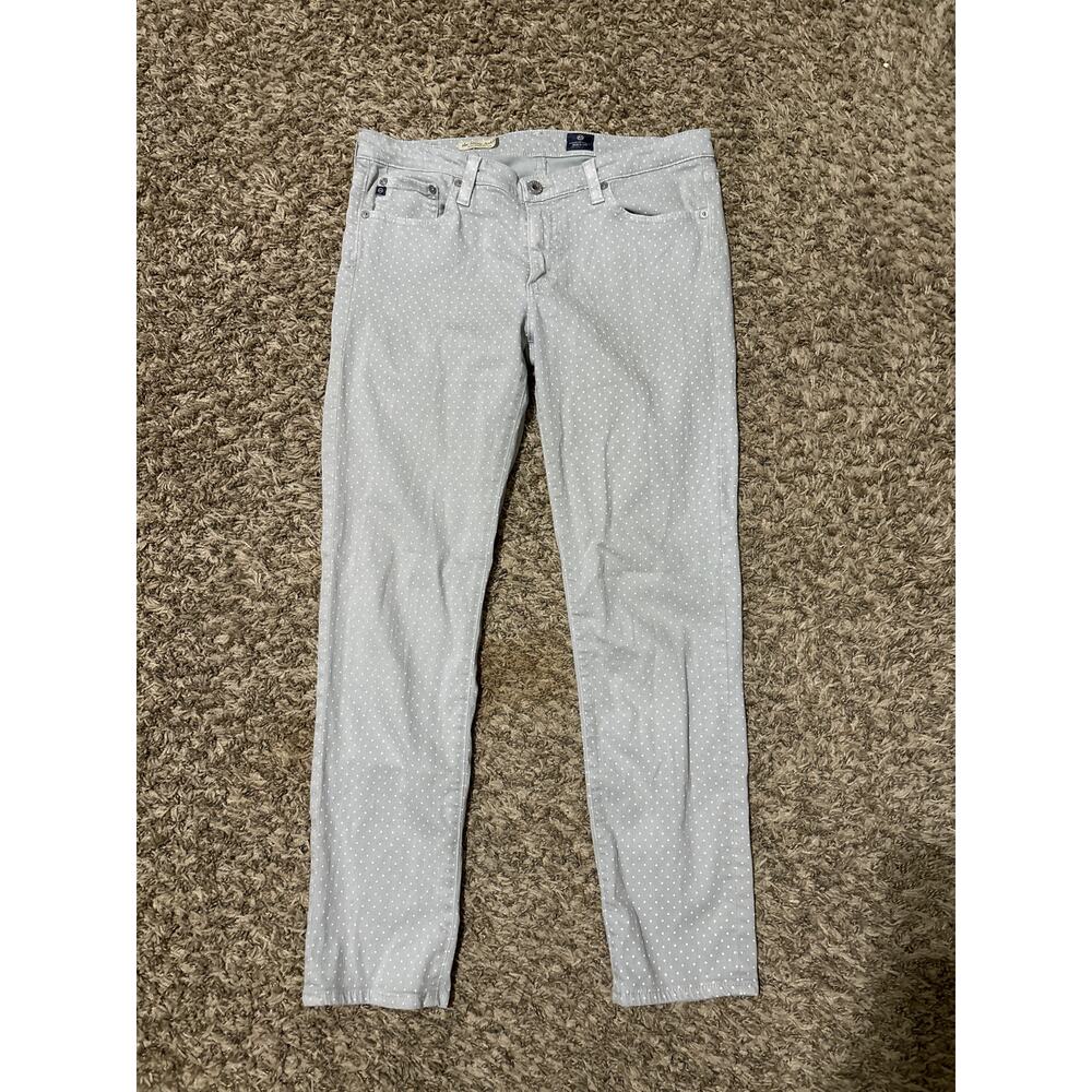 AG Adriano Goldschmied The Stevie Ankle Polka Dot Jeans 30 - Picture 2 of 5